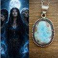 Triple Coven Spirit Necklace, Bound Three Witch Souls of Magic, Protection and Combined Power