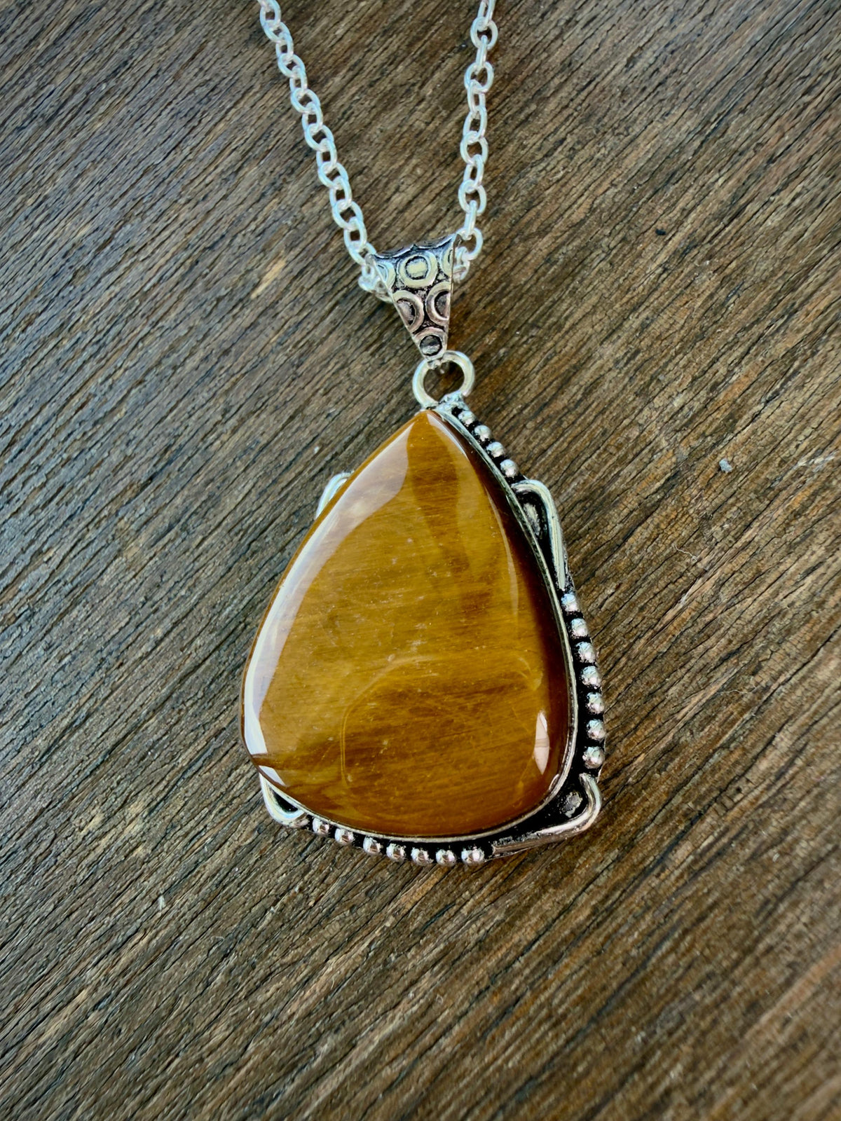 Owl Spirit Companion Tiger’s Eye Pendant — Psychic Intuition, Wisdom & Protection Amulet
