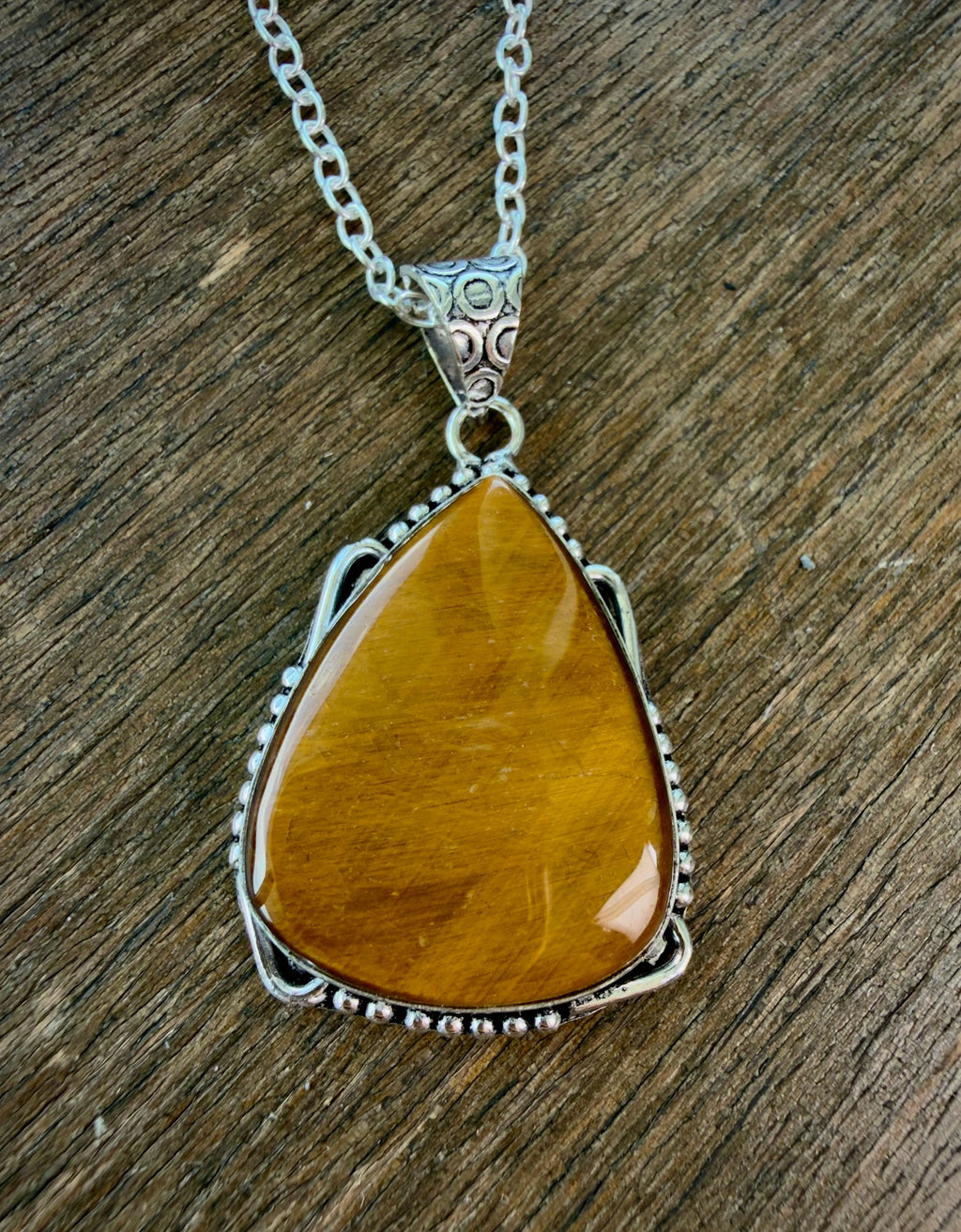 Owl Spirit Companion Tiger’s Eye Pendant — Psychic Intuition, Wisdom & Protection Amulet