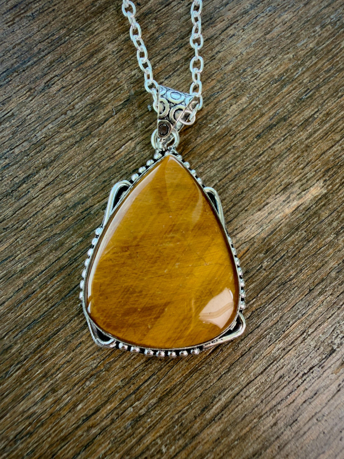 Owl Spirit Companion Tiger’s Eye Pendant — Psychic Intuition, Wisdom & Protection Amulet