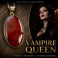 Vampire Queen Spirit Vessel Necklace for Beauty and Magnetism, Vampiric Blood-Sovereign Companion