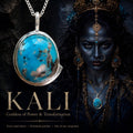 Goddess Kali Spirit Necklace: Fierce Rebirth Occult Amulet, ooak magick pendant