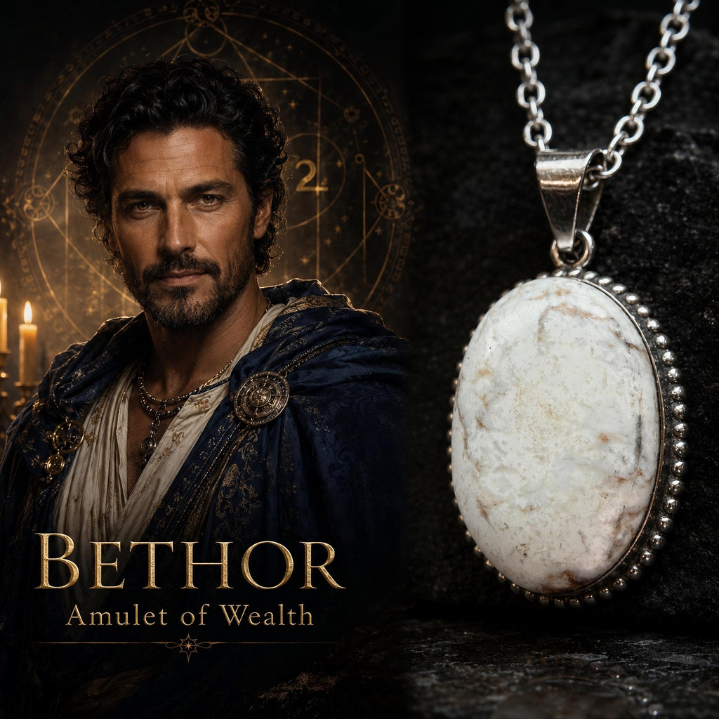 Bethor Spirit Vessel Wealth Amulet Necklace - Haunted Spirit of Jupiter Spirit Companion