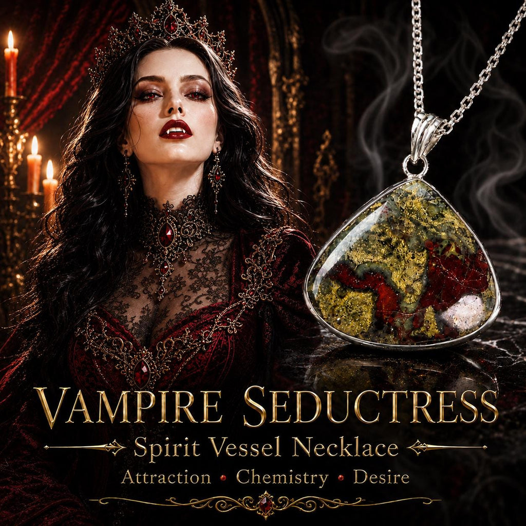 Vampire Seductress Spirit Vessel Necklace for Attraction, Chemistry & Desire