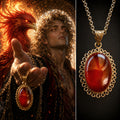 Phoenix Spirit Companion Wealth Amulet Spirit Necklace for Reinvention, Vitality & New Beginnings