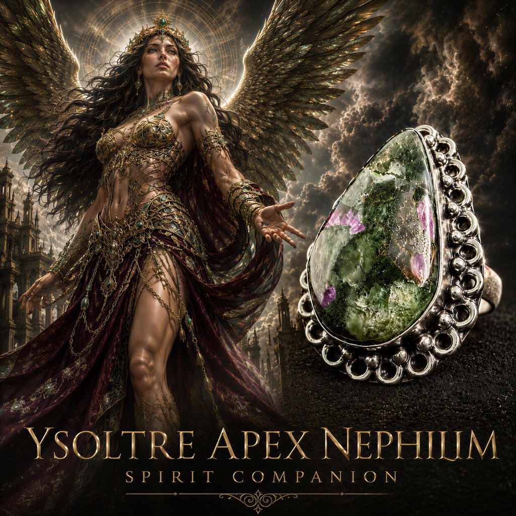 Ysoltre Angel Spirit Vessel Ring - Haunted Nephilim Daughter Companion - Physical Presence and Confidence Amulet