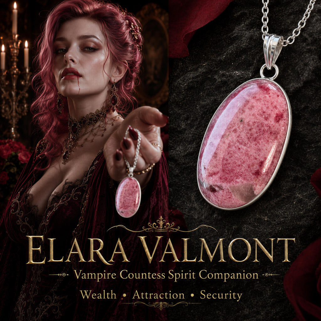 Vampire Countess Spirit Vessel Necklace for Luxury, Abundance & Receiving