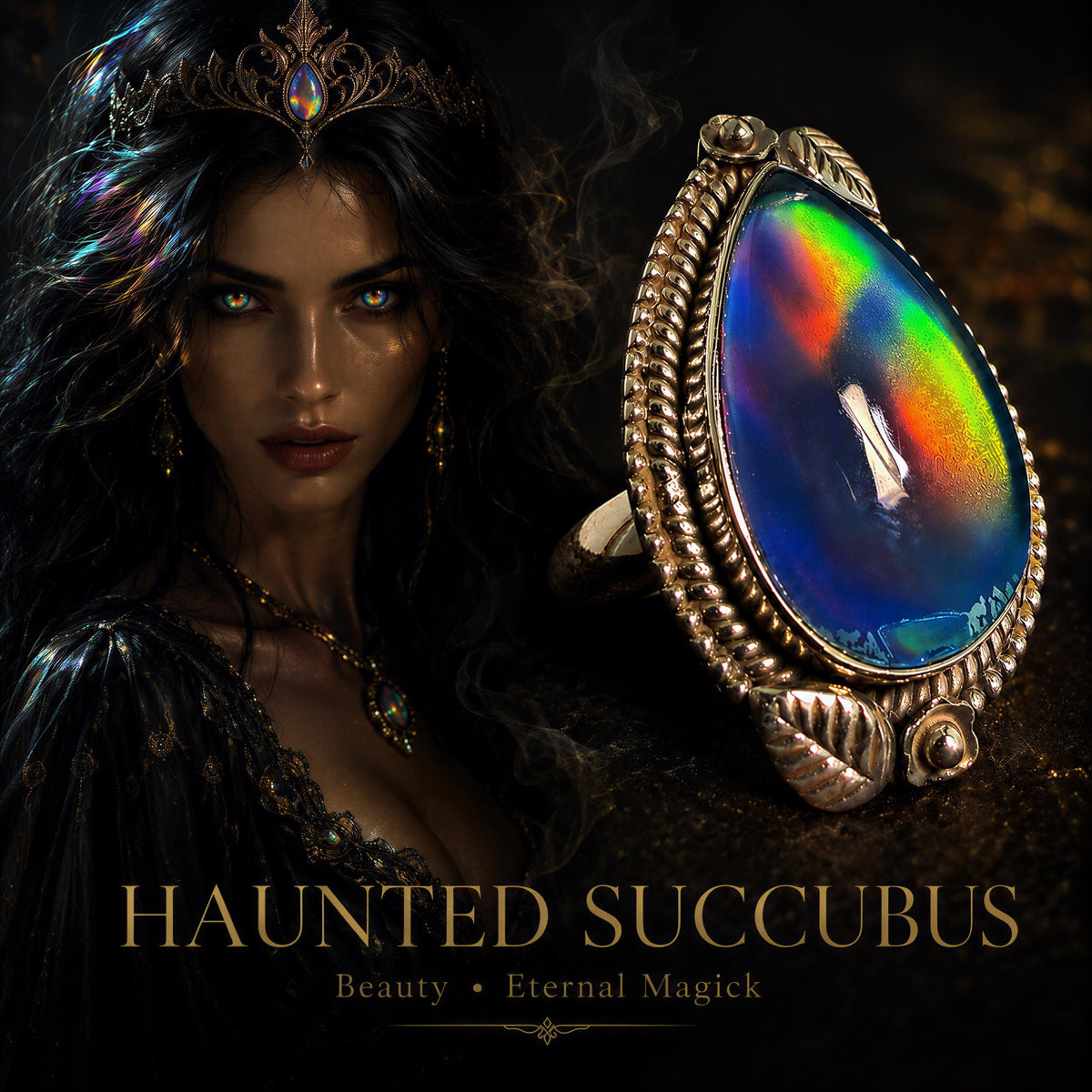 Meliora Vane Haunted Succubus Courtesan Spirit Companion - Glamour Magick and Influence Amulet