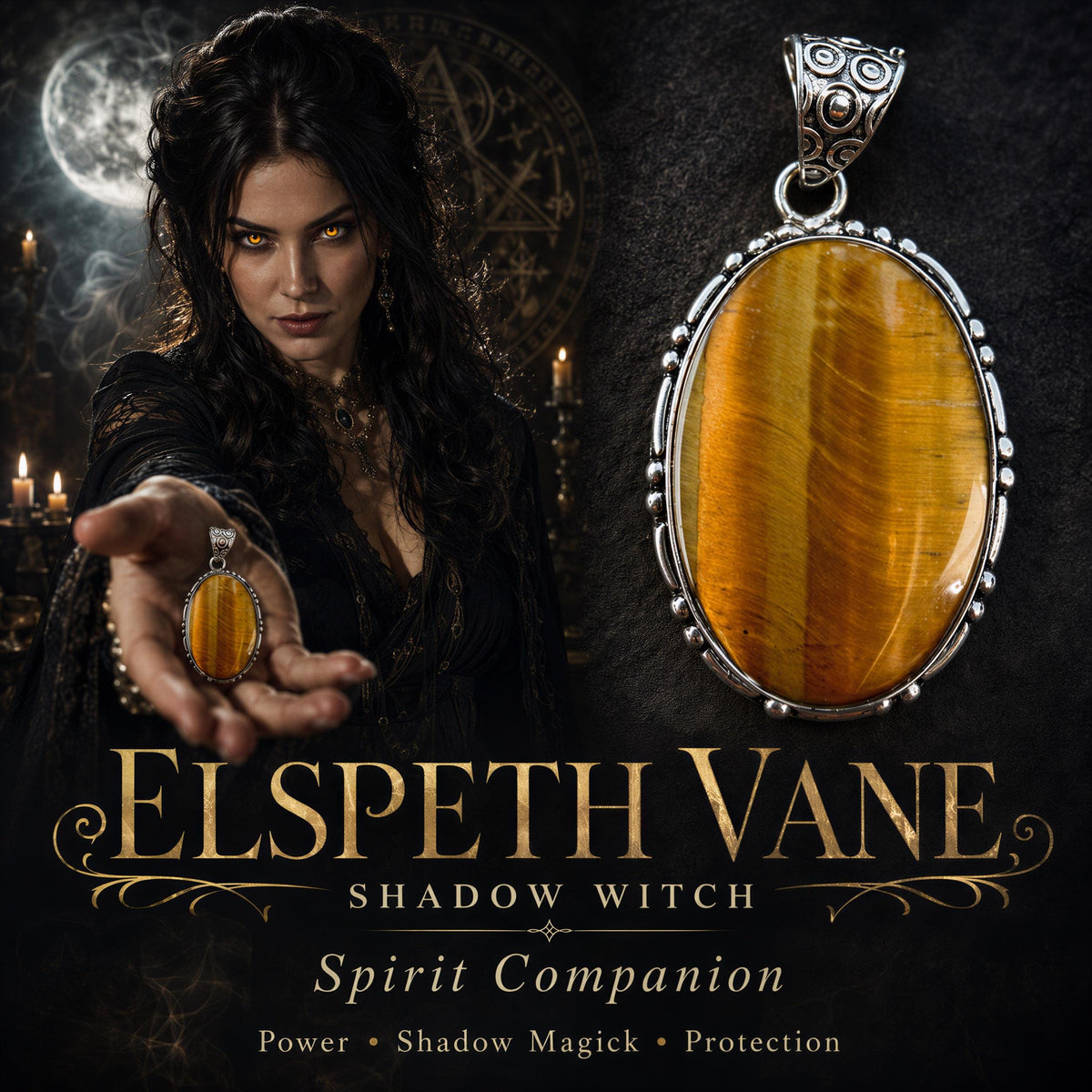 Shadow Witch Spirit Vessel Necklace for Magick, Shadow Work & Personal Power