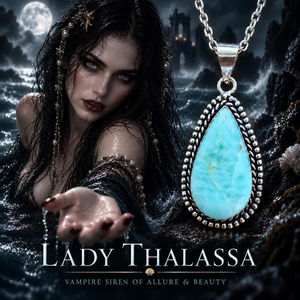 Lady Thalassa Vampire Queen Spirit Vessel Necklace · Blood Glamour, Dark Magnetism, Influence & Sovereign Allure