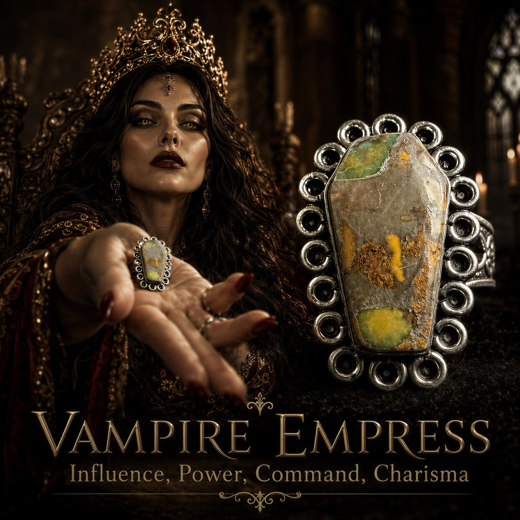 Vampire Empress Spirit Vessel Ring of Confidence, Influence & Command, Vampiric Amulet