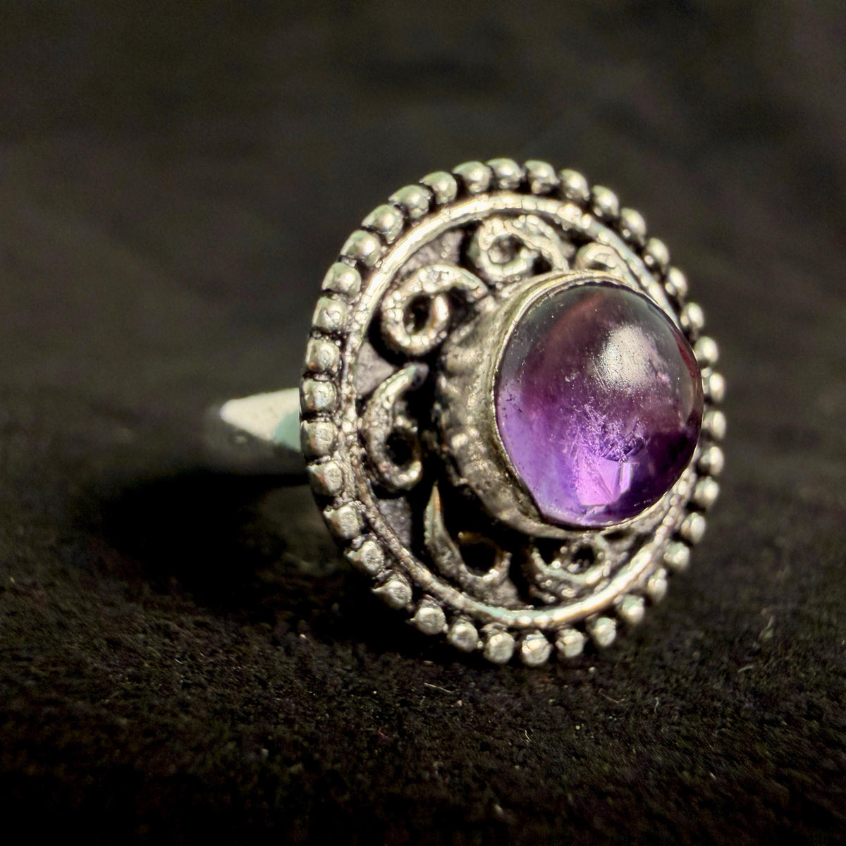 Lilith of the Iron Veil Apex Spirit Vessel Ring · Sovereignty, Fierce Protection & Dark Magnetism