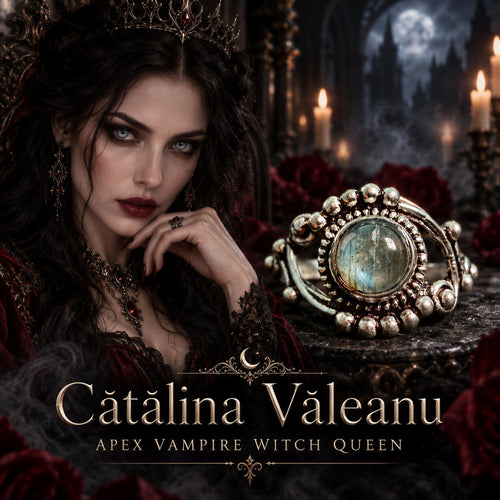 Cătălina Văleanu Apex Vampire Witch Queen Spirit Vessel Ring · Strigoi Sorcery, Sovereignty & Dark Protection