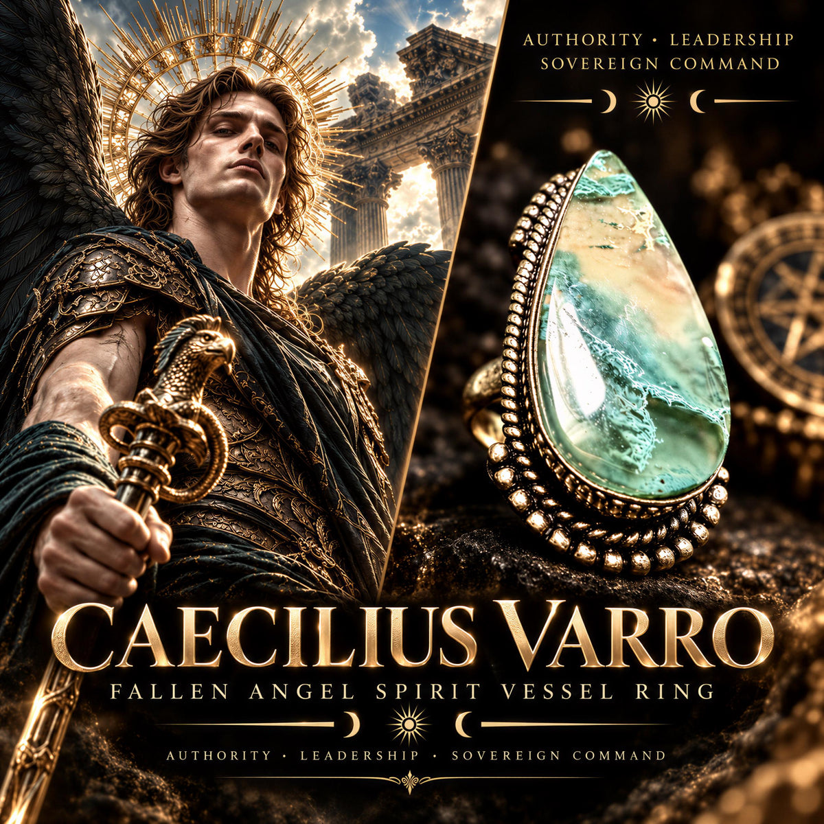 Fallen Angel Dominion Ring, Caecilius Varro Spirit Vessel · Authority, Leadership, Command, Governance & Decision-Making
