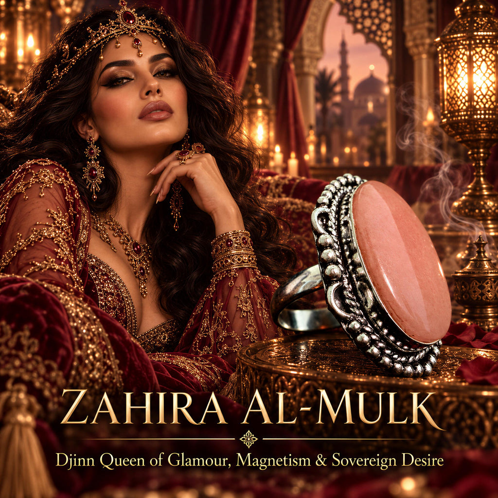 Zahira al-Mulk Djinn Queen · Glamour, Magnetism, Charisma Spirit Ring of Desire & Self-Worth