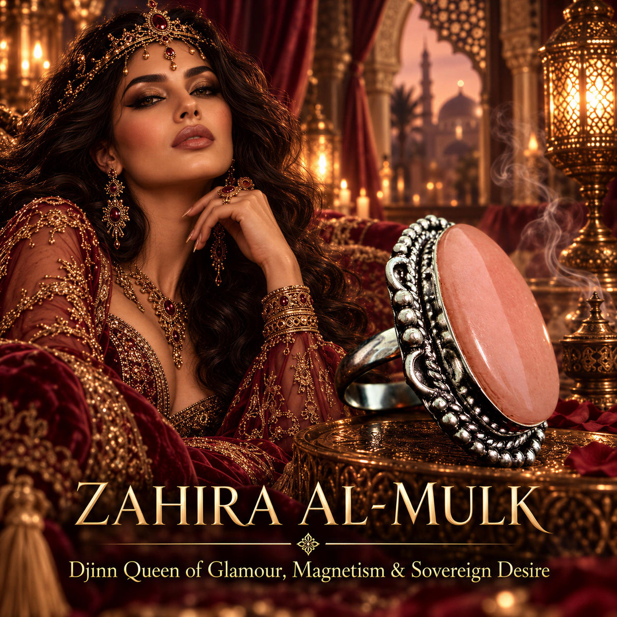 Zahira al-Mulk Djinn Queen · Glamour, Magnetism, Charisma Spirit Ring of Desire & Self-Worth