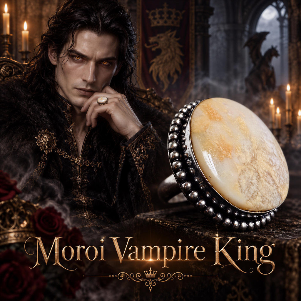 Moroi Vampire King Ring · Mircea Cernat Romanian Revenant Spirit Vessel · Night Protection, Dreamwork & Sovereignty