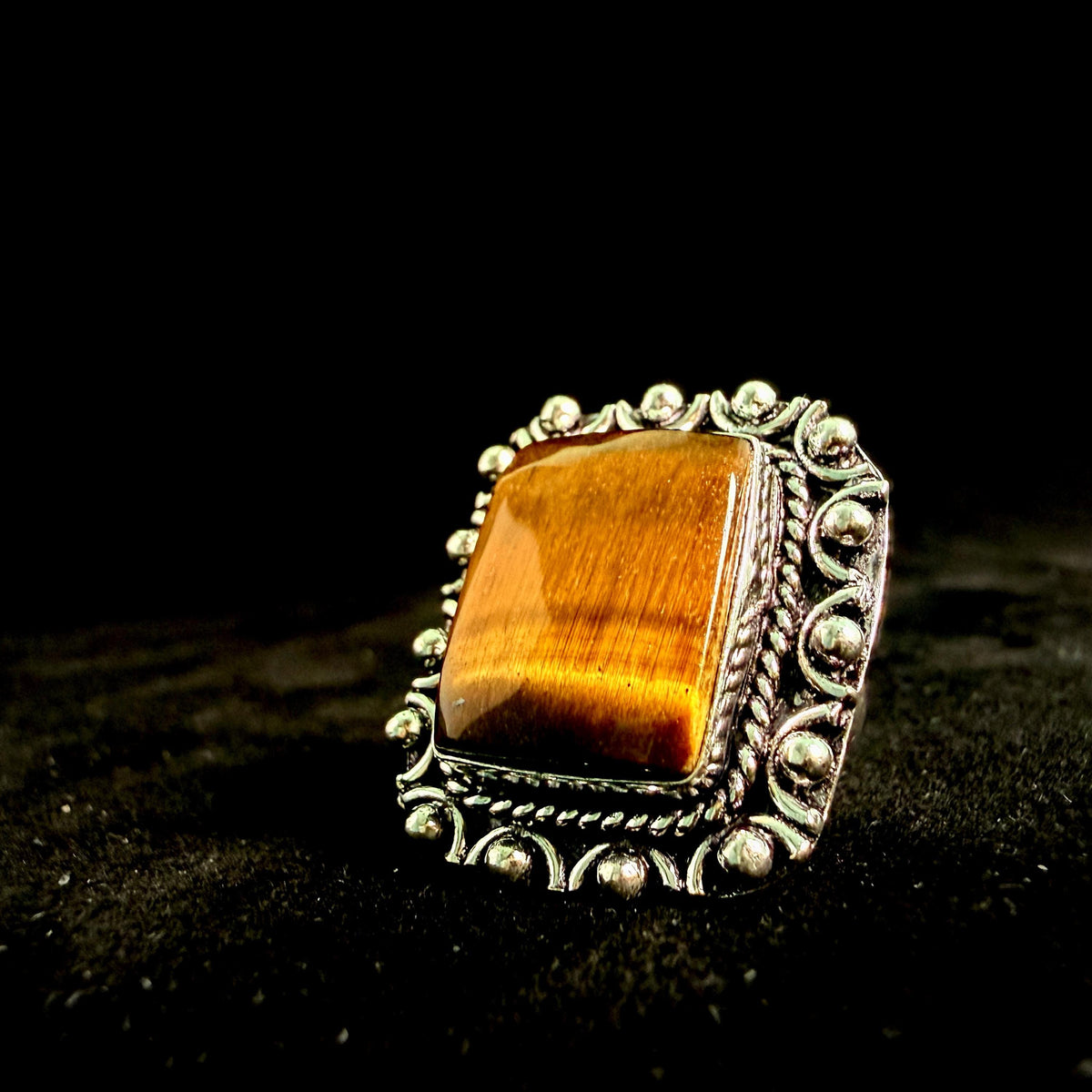 Protection Amulet Baron Samedi Ring · Haitian Vodou Lwa Voodoo Talisman · Cemetery, Passage, Ancestral Wisdom, Vitality
