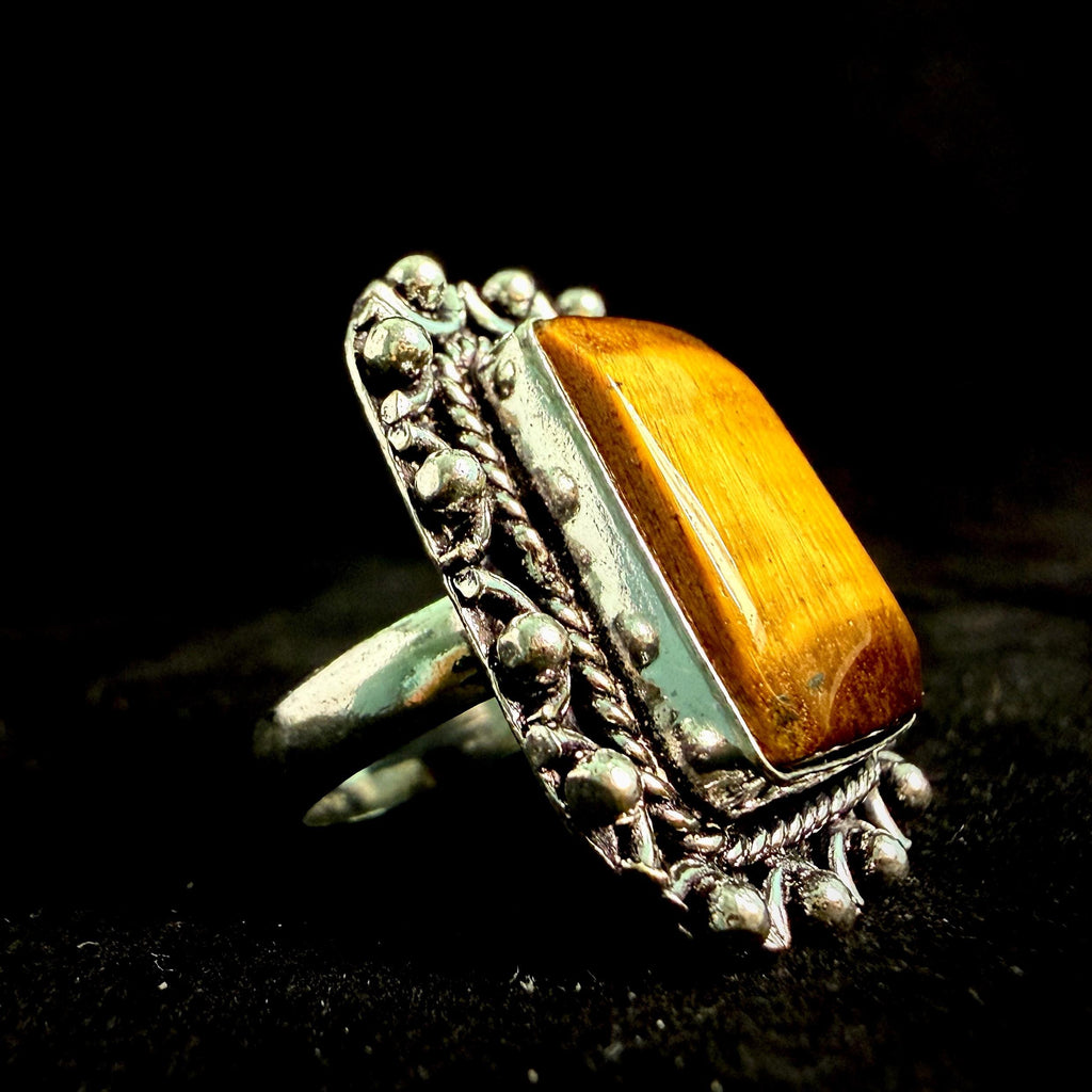 Protection Amulet Baron Samedi Ring · Haitian Vodou Lwa Voodoo Talisman · Cemetery, Passage, Ancestral Wisdom, Vitality