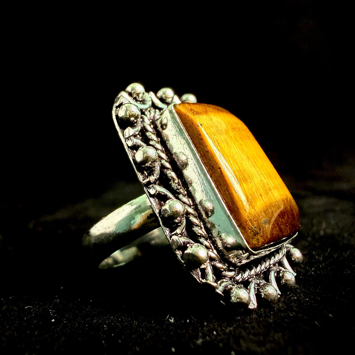 Protection Amulet Baron Samedi Ring · Haitian Vodou Lwa Voodoo Talisman · Cemetery, Passage, Ancestral Wisdom, Vitality