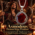 Asmodeus Demon King Pendant · Ars Goetia Spirit Vessel · Wealth, Lust, Power, Hidden Treasure & Command