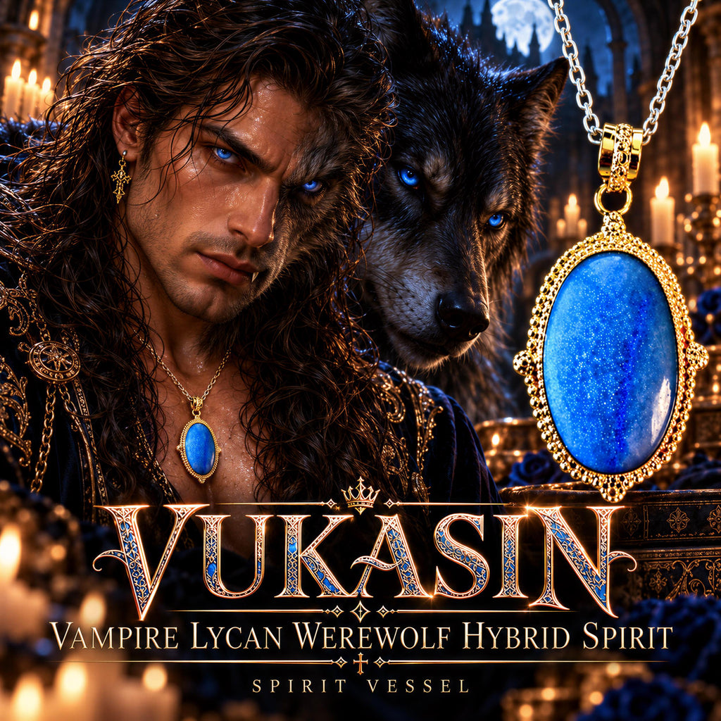 Vampire Werewolf King Spirit Vessel Pendant · Lycan Spirit Companion · Protection, Strength, Instinct, Loyalty & Night P