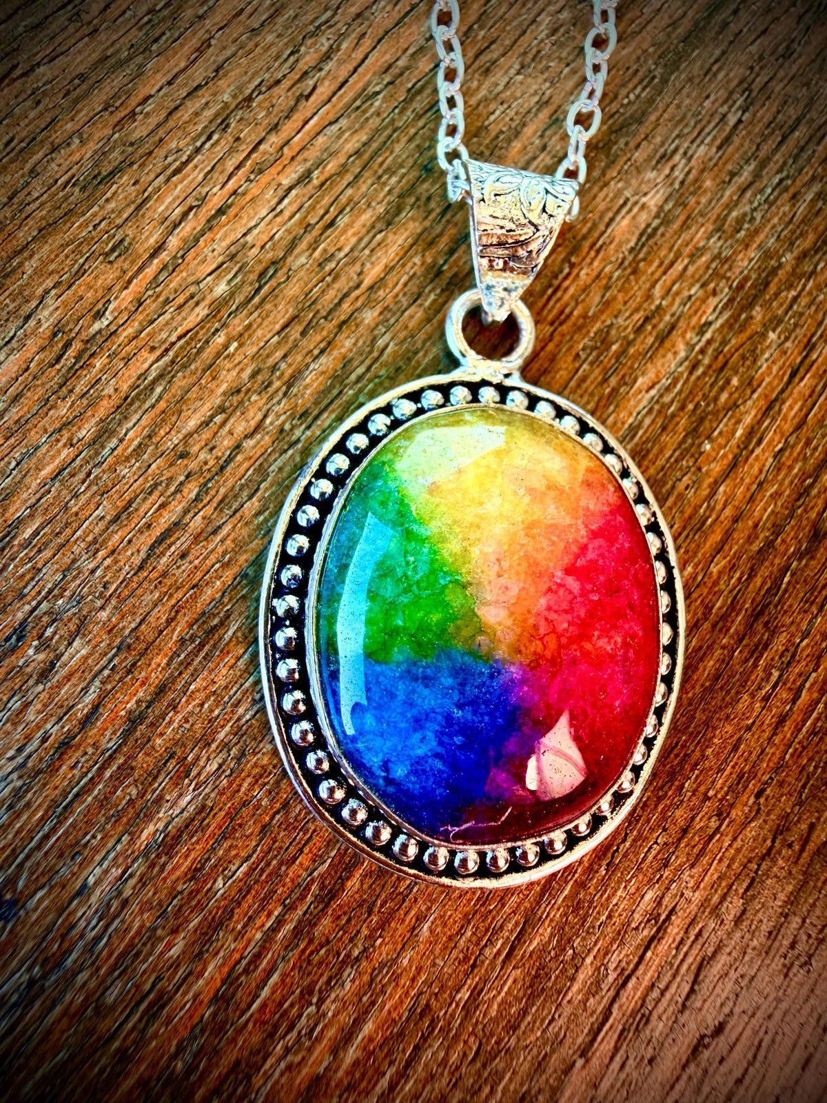 Seven Ray Seraph Angel Pendant · Chakra Alignment, Aura Protection, Spiritual Guidance, Confidence, Prosperity Amulet