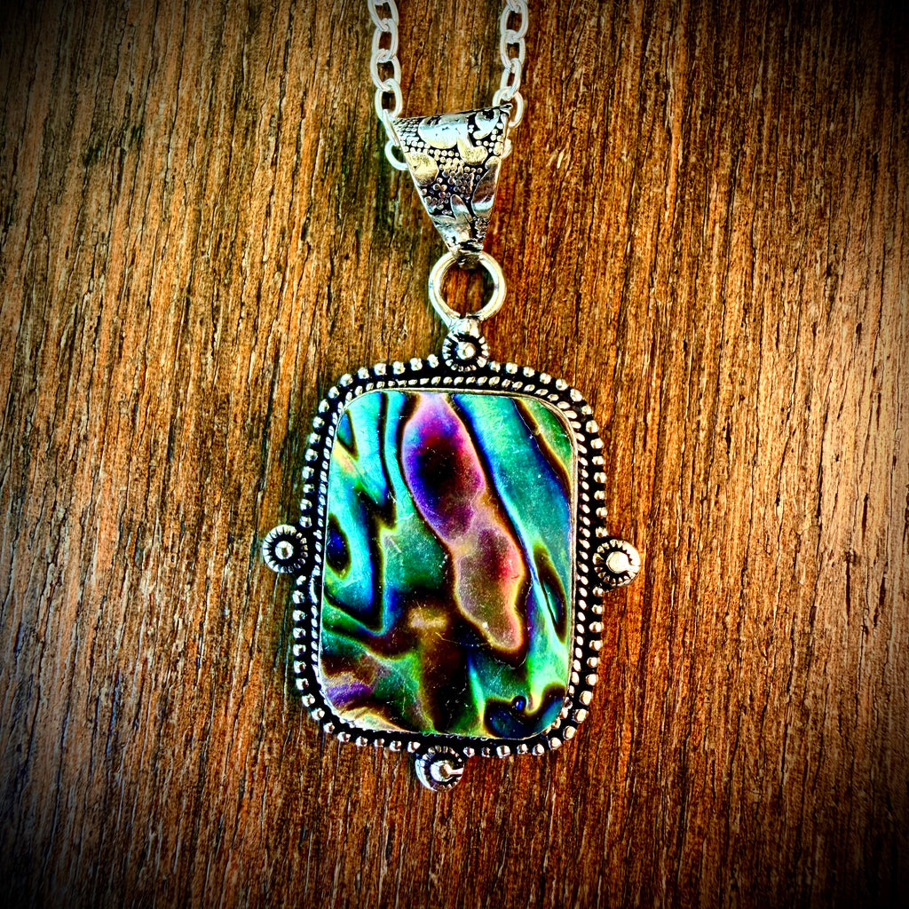 Sea Dragon Abalone Pendant · Water Dragon Ritual Jewelry · Protection, Prosperity, Treasure, Adaptation & Emotional Strength