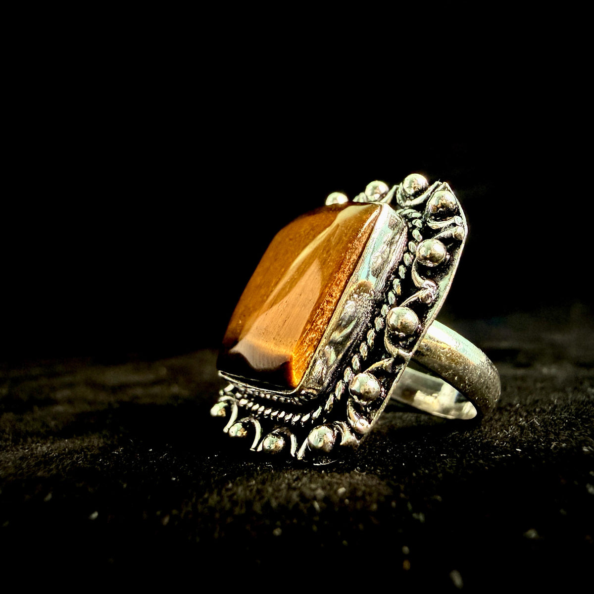 Protection Amulet Baron Samedi Ring · Haitian Vodou Lwa Voodoo Talisman · Cemetery, Passage, Ancestral Wisdom, Vitality