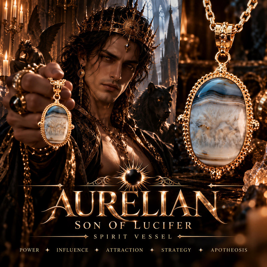 Aurelian Son of Lucifer Pendant · Ascension, Rank, Recognition, Sovereign Will & Powerful Favor · Infernal Ritual Jewelr