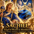 Archangel Sachiel Pendant · Angel of Wealth & Abundance · Jupiter Talisman for Prosperity, Good Fortune, Success, Divine