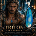 Triton Apex Pendant · King Merman, Son of Poseidon & Herald of the Sea · Command of Waves, Sovereignty, Guidance and Pro