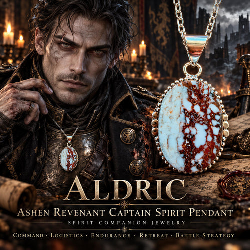Aldric Ashen Revenant Captain Spirit Pendant · Command, Logistics, Endurance, Retreat & Battle Strategy · Spirit Compani
