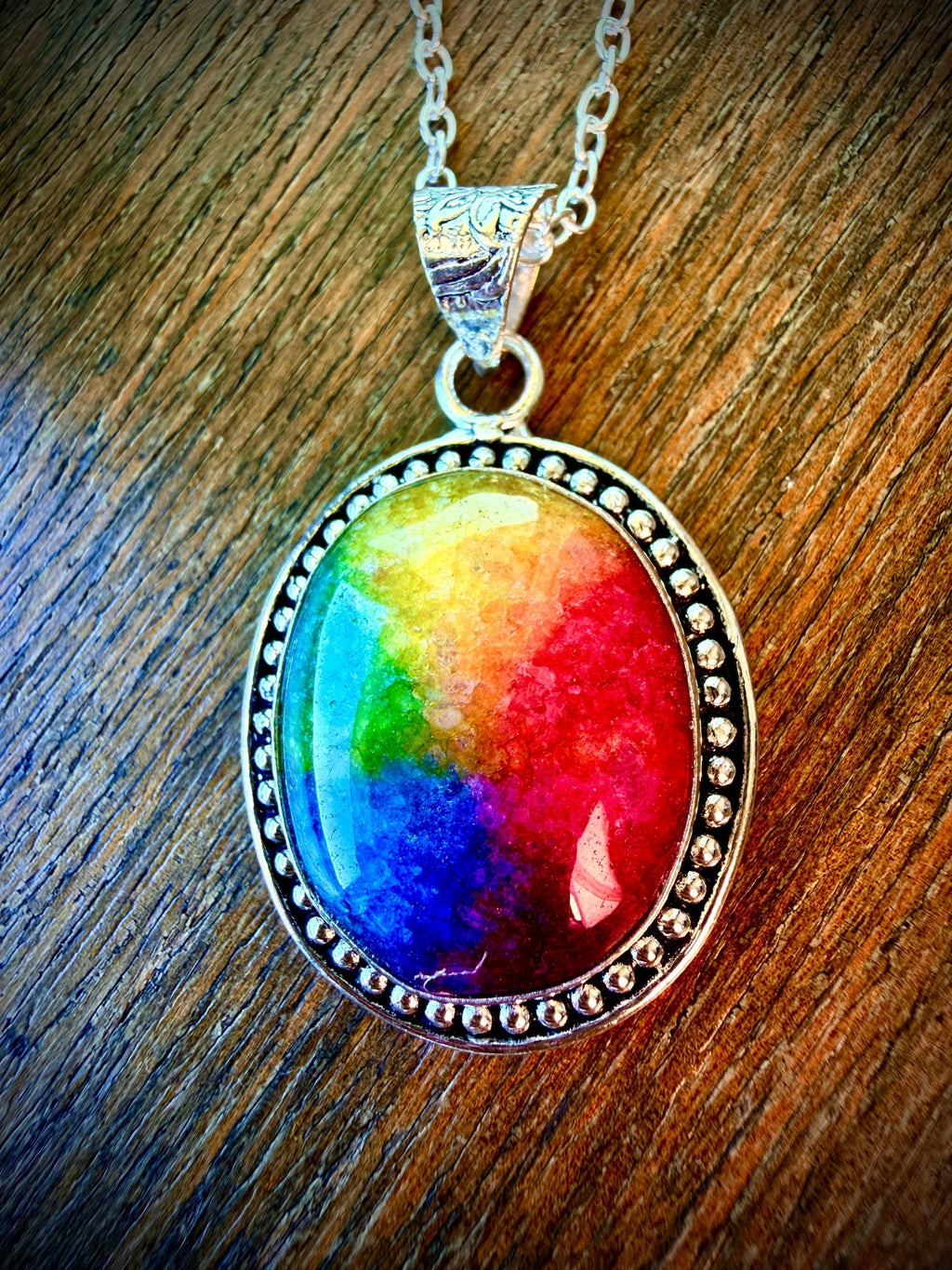 Seven Ray Seraph Angel Pendant · Chakra Alignment, Aura Protection, Spiritual Guidance, Confidence, Prosperity Amulet